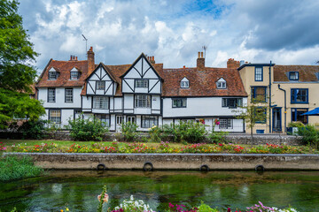 View of Canterbury, a small town in southeast England	