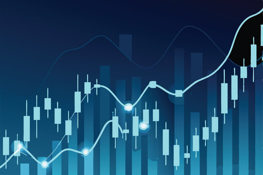 Generate an abstract image depicting glowing financial charts and graphs, emphasizing dynamism and data visualization.  Include vibrant color gradients and a sense of futuristic technology.