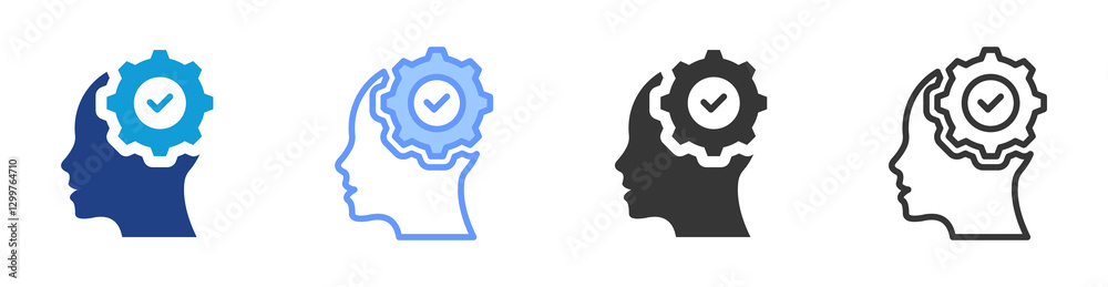 Poster Skill icon set multiple style collection