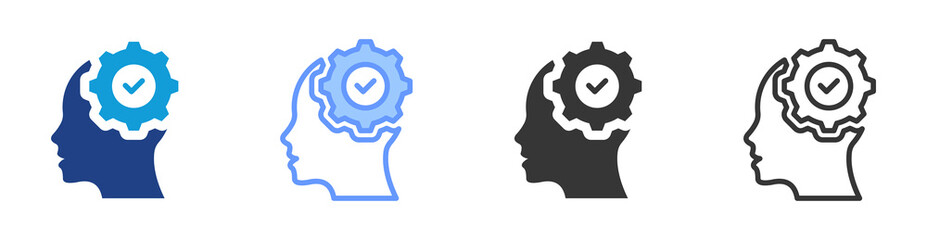 Obraz premium Skill icon set multiple style collection