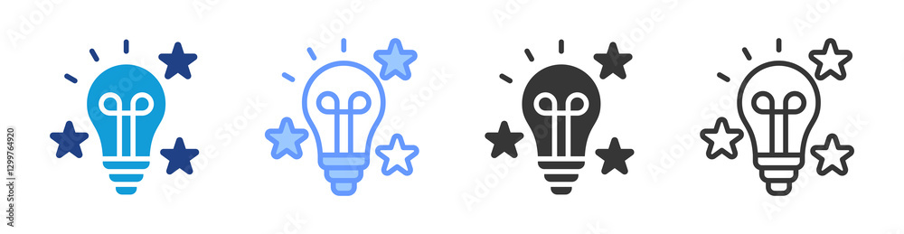 Poster Acumen icon set multiple style collection