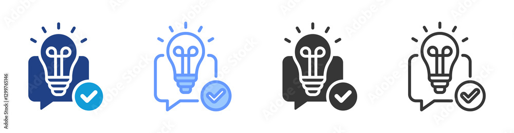 Poster Understanding icon set multiple style collection