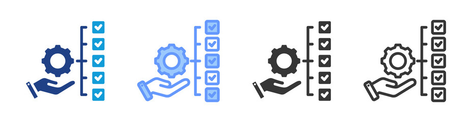 Skill Set icon set multiple style collection