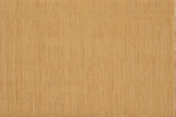 Naklejka premium Bamboo mat with grid pattern in warm golden yellow color. Smooth texture and uniform lines in topdown view.