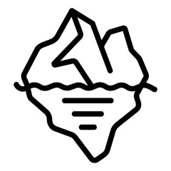 icebberg Line Icon
