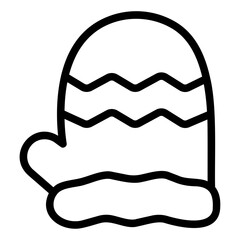 mitten Line Icon