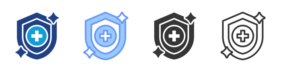 Obraz premium Hygiene icon set multiple style collection