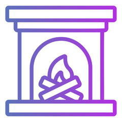 fireplace Gradient icon