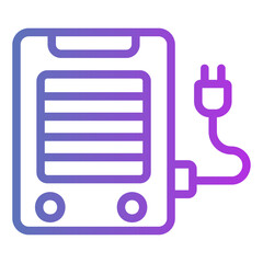 Fototapeta premium heater Gradient icon