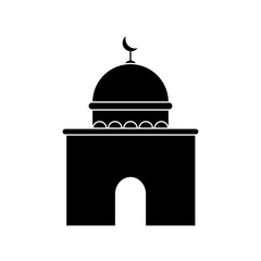 Mosque Icon. Mosque Vector Icon in line style design. Mosque Symbol. Vector illustration.