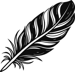 Obraz premium Elegant Feather Silhouette Collection.