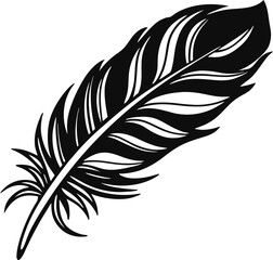 Obraz premium Elegant Feather Silhouette Collection.