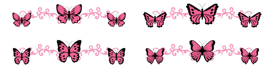 editable beautiful butterfly with swirls vector, perfect for elegant designs, decorations, and artistic projects. Ideal for nature, beauty, and ornamental themes