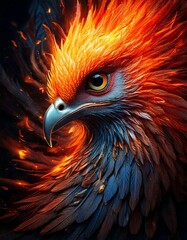 Fototapeta premium the face of a phoenix