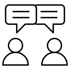 Naklejka premium Negotiation Icon Element For Design