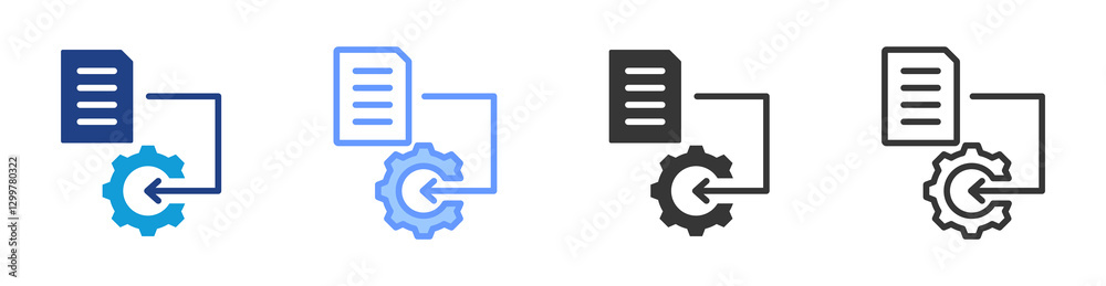 Poster Input icon set multiple style collection