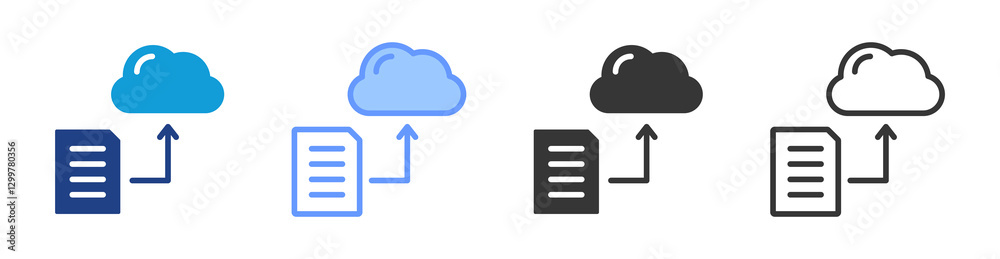 Poster Instance icon set multiple style collection