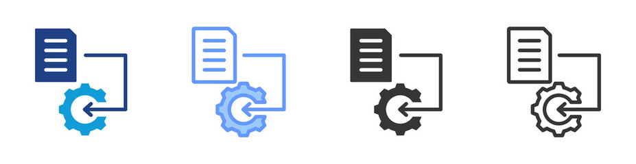 Input icon set multiple style collection