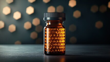 Medical Research: A scientific image of a bottle labeled GLP-1, symbolizing the importance of research and innovation in the medical field for advancing healthcare solutions.