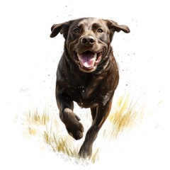 Obraz premium Labrador Retriever Running