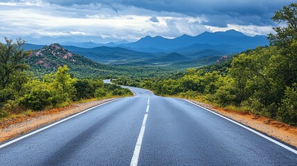 Winding Road Adventure Mountain Landscape Nature Photography Scenic View Tranquil Environment