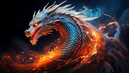 a brilliant dragon