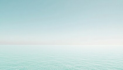 Fototapeta premium Peaceful Aqua Ocean Horizon at Daytime