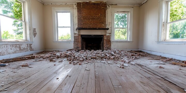 fixer upper - a dilapidated house with problems to fix = perfect for handyman or first-time home