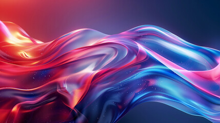 abstract background liquid wave red and blue gradient