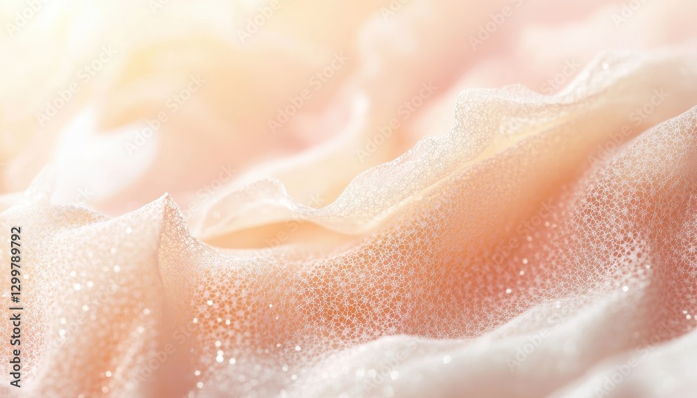 Poster soft peach and pink cream texture with shimmering sparkle background
