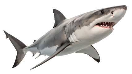 Fototapeta premium Shark. PNG. Generative Ai.