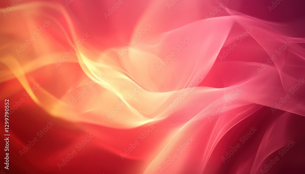 Poster abstract draped fabric in warm hues: a soft and elegant texture