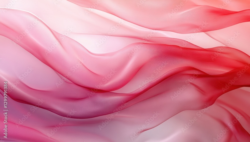 Aufkleber abstract draped fabric texture in shades of red and pink
