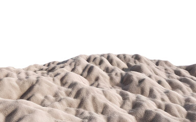 Obraz premium Panoramic ground hill isolated from background. 