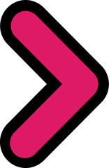 pink vector arrow icon
