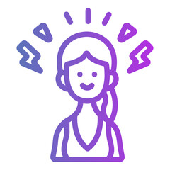 girl power Gradient icon