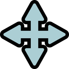 light blue arrow