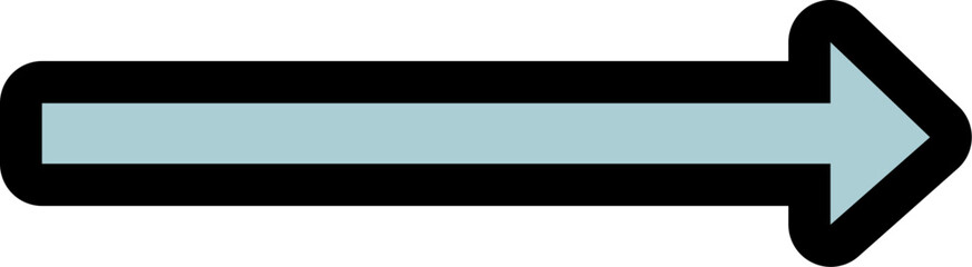 Obraz premium light blue arrow