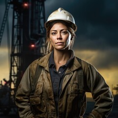 Fototapeta premium Women's Day hard-working female workers