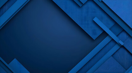 Obraz premium Geometric Abstract Blue Background With Overlapping Shapes Creating A Modern Design