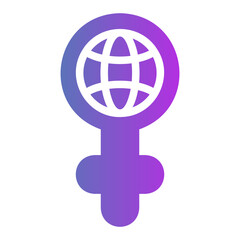 feminism Gradient icon