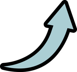 blue arrow icon