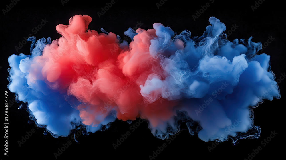 Poster dynamic visual effect of circle orbit rotation with vibrant flames forming an abstract