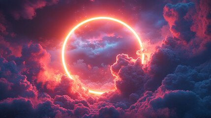 Captivating image of a solar eclipse with the moon covering the sun creating a breathtaking celestial phenomenon