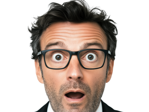 Intriguing Portrait of a Businessman: A Surprising Blend of Professionalism and Emotion that Captures Curiosity in the Corporate Realm