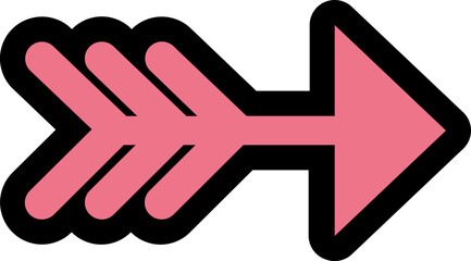 pink arrow