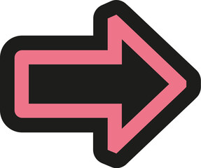 pink arrow