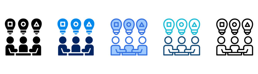 Diversity icon set different style collection