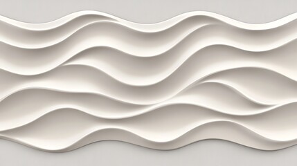 Fototapeta premium Abstract White Wave Pattern Texture Design