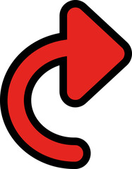red arrow vector